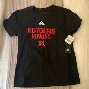 Adidas Kids Black Rutgers Rowing T-Shirt